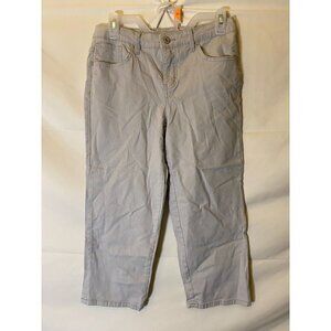 Coastal Grandma Grannycore 6 GRAY‎ STRETCH TUMMY CONTROL JEANS CAPRI CROP Womens